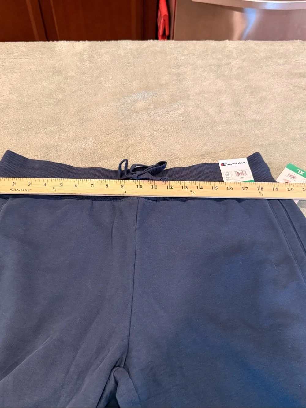 Champion Men’s Jogger Sweatpants Blue XL Drawstring Athletic Lounge Pants NWT